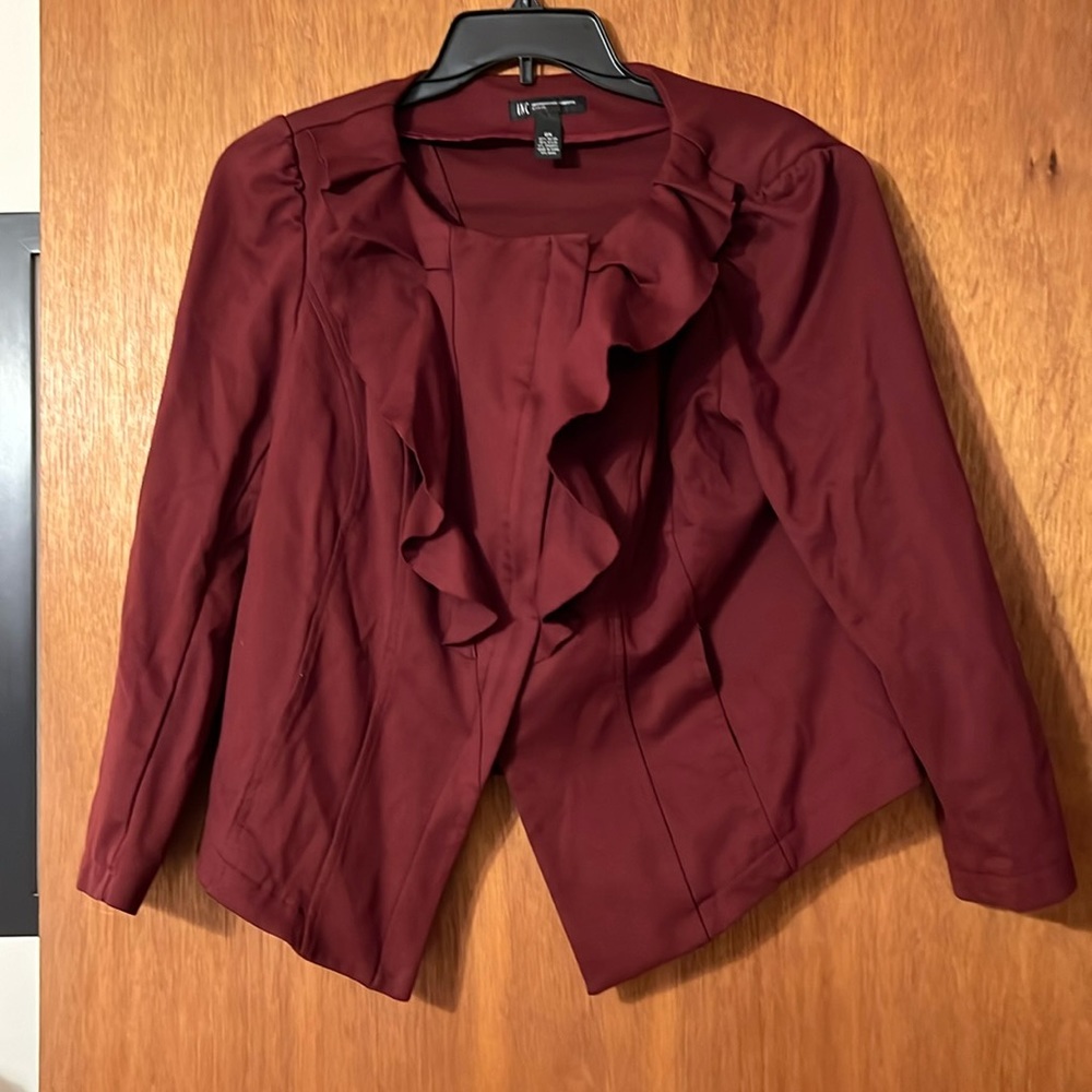 INC Women’s 0X Jacket Burgundy